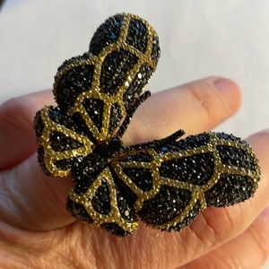 Noir Jewelry butterfly ring